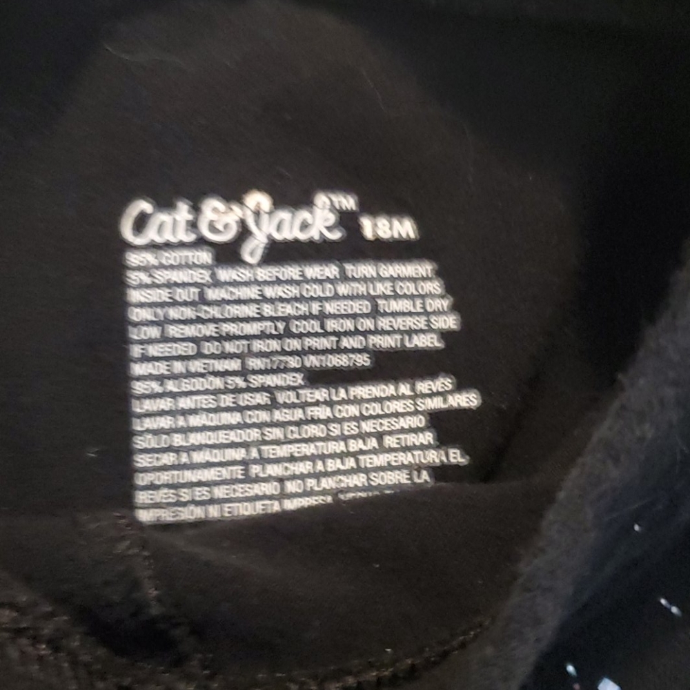 Black Sparkle Cat and Jack Leggings
